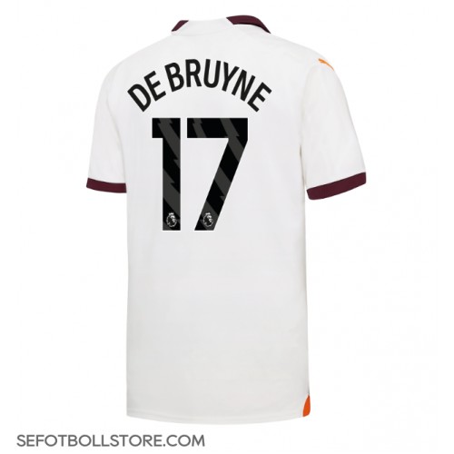 Manchester City Kevin De Bruyne #17 Replika Bortatröja 2023-24 Kortärmad